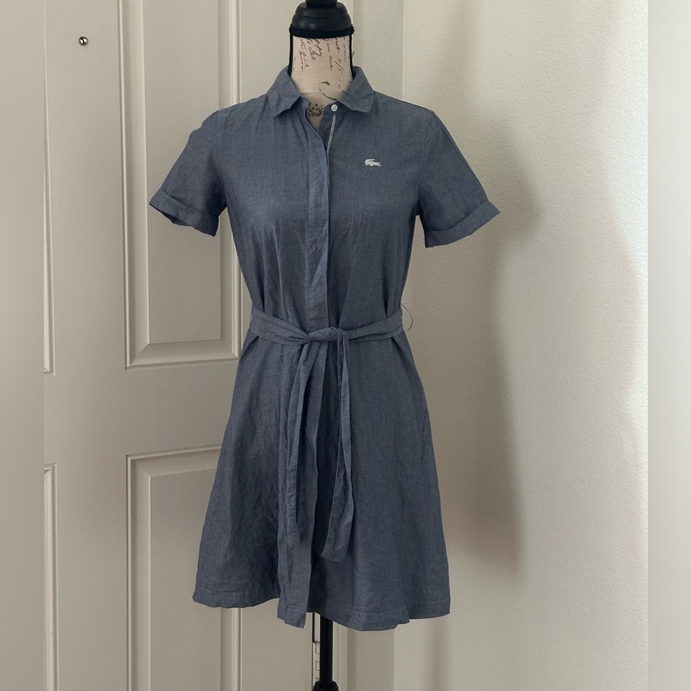 Lacoste Blue Cotton Dress